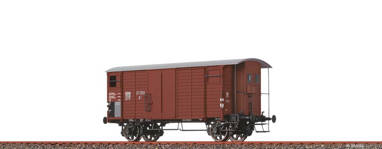 Brawa 47900  Gedeckter Güterwagen K2  37 359  Ep. II SBB