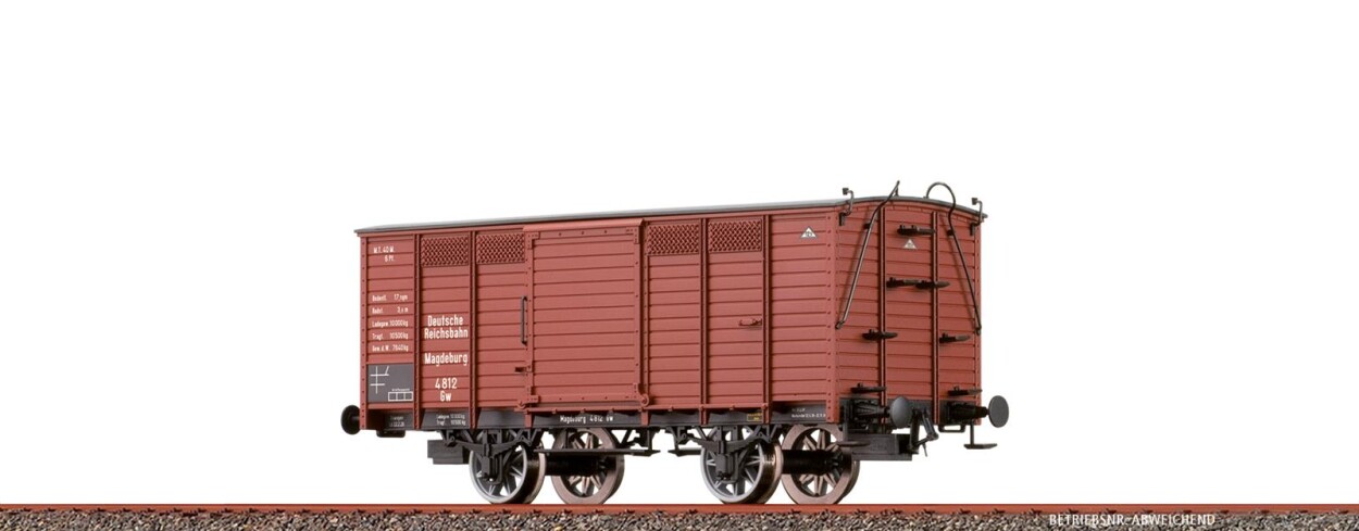 Brawa 48040  Gedeckter Güterwagen Gw  Magdeburg 2505  Ep. II DRG