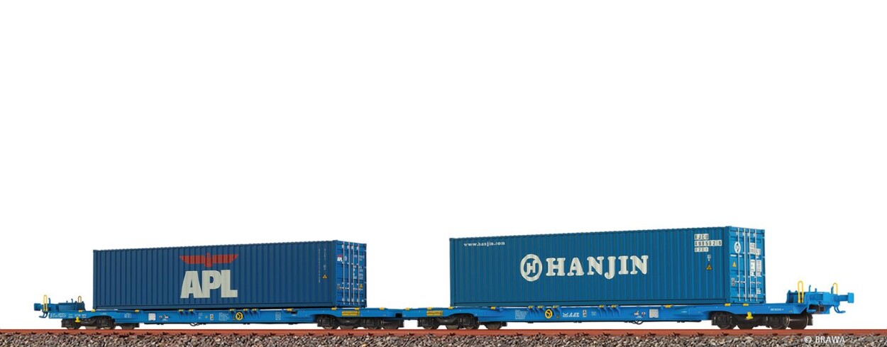 Brawa 48110  Containerwagen Sffggmrrss36 "APL / HANJIN"  Ep. VI AAE