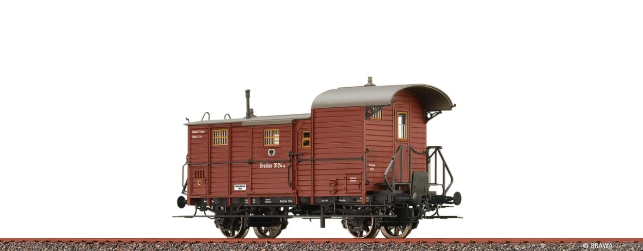 Brawa 48367  Güterzuggepäckwagen Pg  Breslau 3124  Ep. I K.P.E.V.