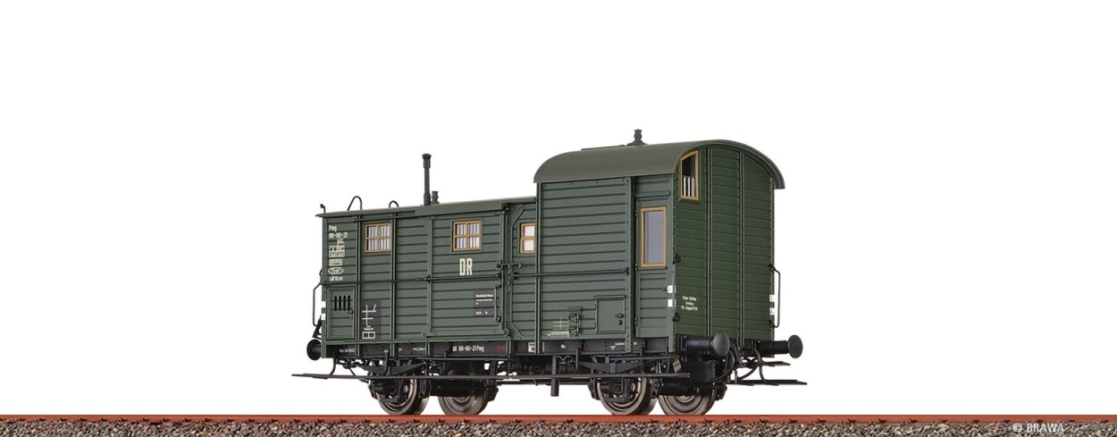 Brawa 48371  Güterzuggepäckwagen Pwg 88  88-80-21  Ep. III DR