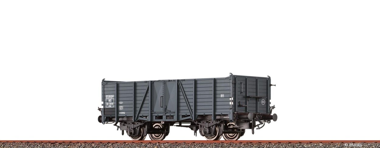 Brawa 48445  Offener Güterwagen GTMK "EUROP"  60 982  Ep. III NS