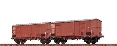 Brawa 48573  2er-Set Spitzdachwagen F  1139 380 / 1135...