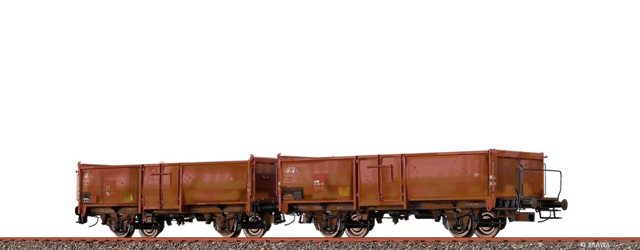 Brawa 48640  2er-Set Offene Güterwagen E037 mit Rüben-Ladung  Ep. IV SBB