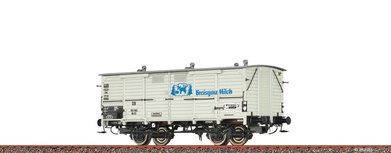 Brawa 48669  Milchwagen Gh 03 „Breisgau Milch”  103 582  Ep. III DB