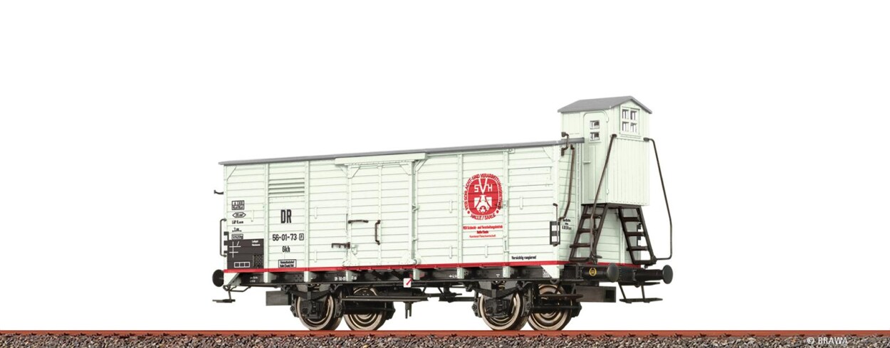 Brawa 49816  Gedeckter Güterwagen Gkh „VEB Schlachtwagen”  Ep. III DR