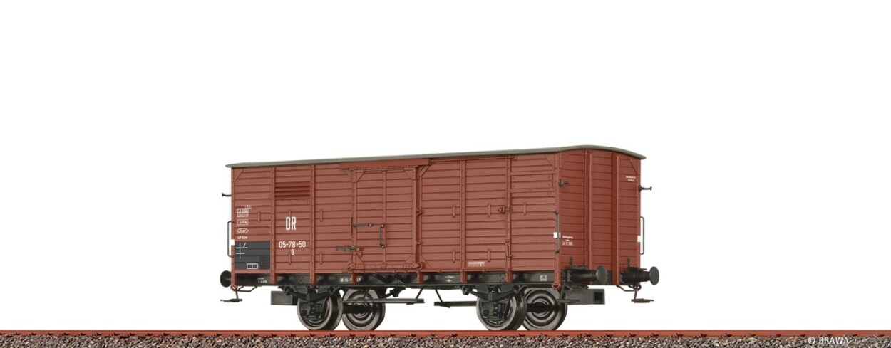 Brawa 49823  Gedeckter Güterwagen G5-78-50  Ep. III DR