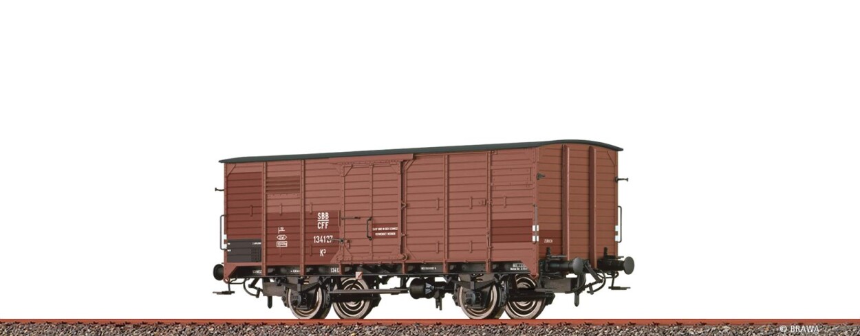 Brawa 49838  Gedeckter Güterwagen K3  134127  Ep. II SBB