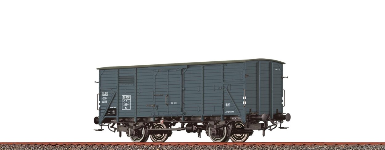 Brawa 49855  Gedeckter Güterwagen Kw "EUROP"  22644  Ep. III CFL