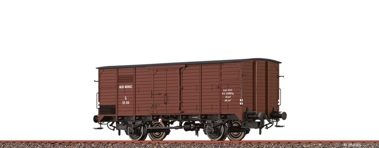 Brawa 49885  Gedeckter Güterwagen G10  33 011  Ep. III NS