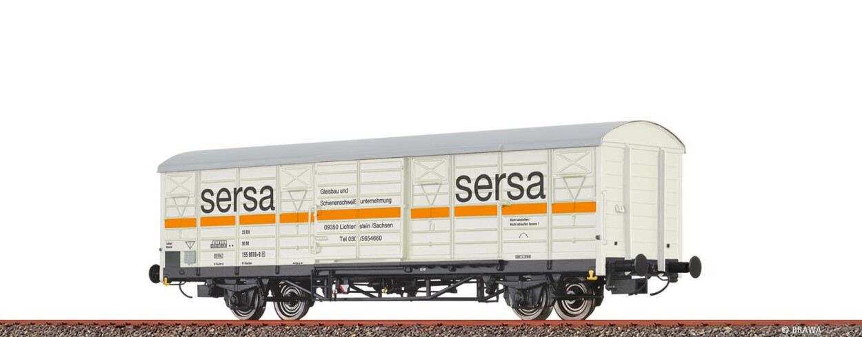 Brawa 49924  Gedeckter Güterwagen Gbs "sersa"  -5 [P]  Ep. IV DR