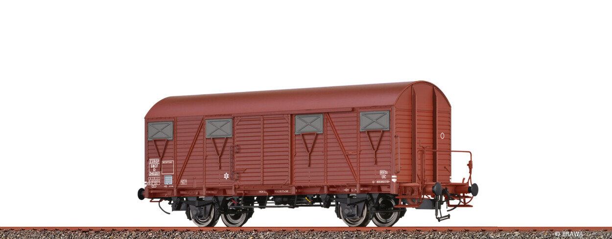 Brawa 50111  Gedeckter Güterwagen Kf „EUROP”  340 207  Ep. III SNCF