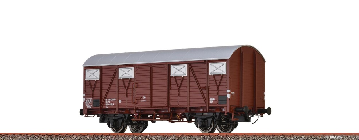 Brawa 50115  Gedeckter Güterwagen Gs "EUROP"  428-4  Ep. IV FS