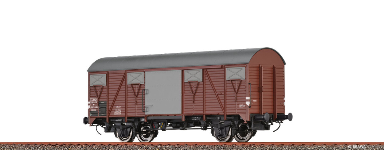 Brawa 50120  Gedeckter Güterwagen K4 „EUROP”  49662  Ep. III SBB