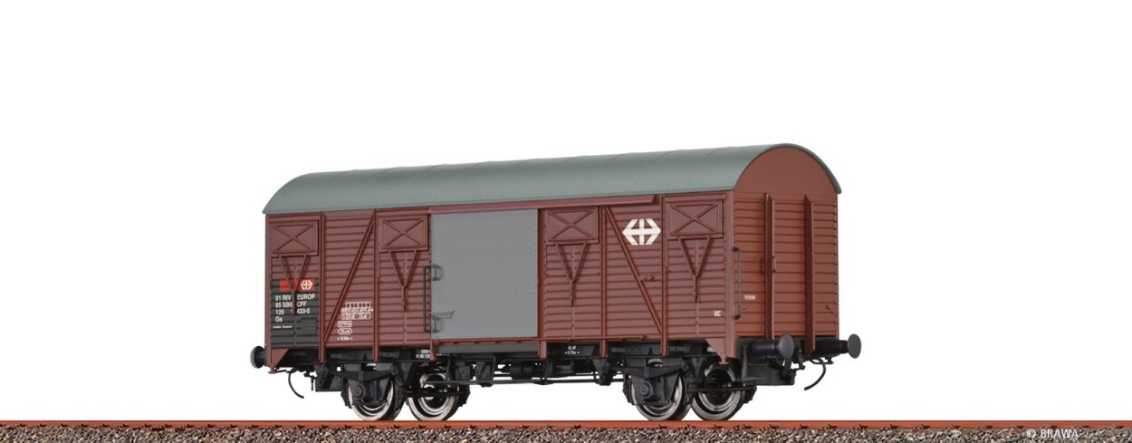 Brawa 50122  Gedeckter Güterwagen Gs „EUROP”  433-5  Ep. V SBB