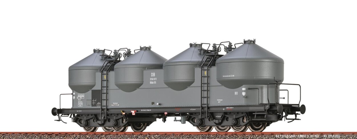 Brawa 50314  Staubbehälterwagen Kkds55  358 004  Ep. III DB