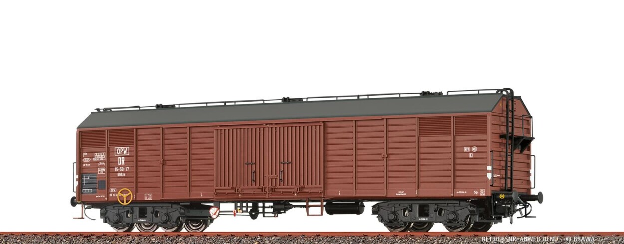 Brawa 50406  Gedeckter Güterwagen GGhzs  15-53-11  Ep. III DR