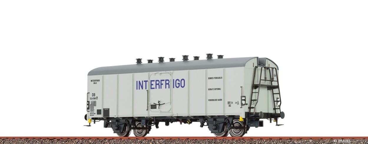 Brawa 50517  Kühlwagen UIC St. 1 "INTERFRIGO"  524 068  Ep. III DB