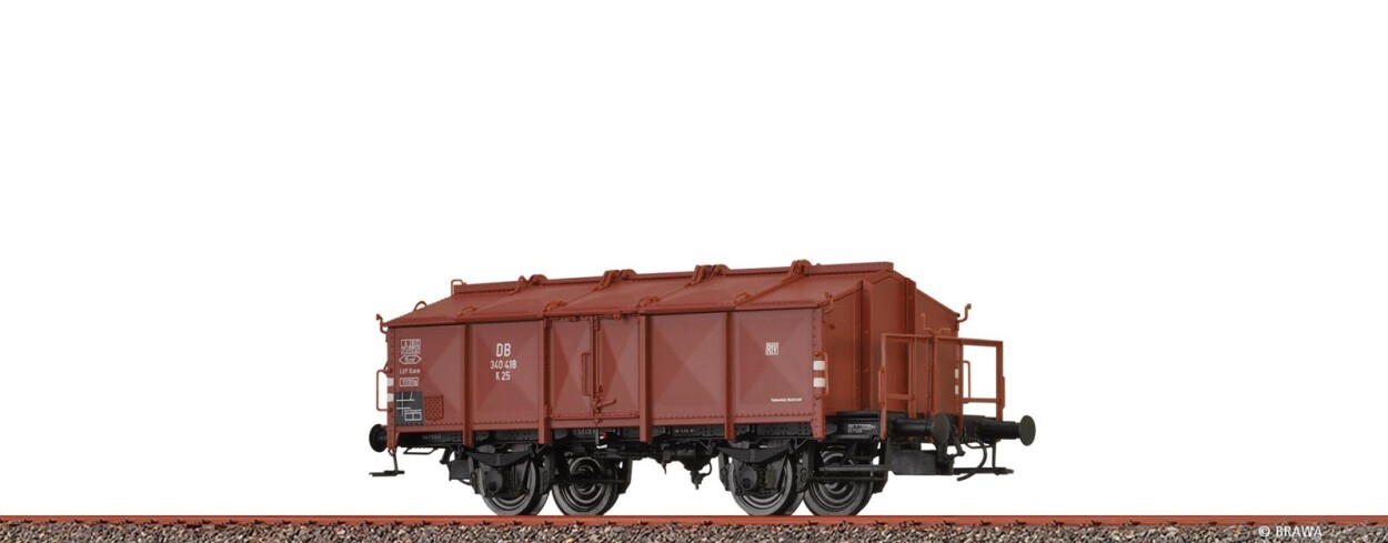 Brawa 50540  Klappdeckelwagen K 25 „Lastgrenzraster”  340 418  Ep. III DB