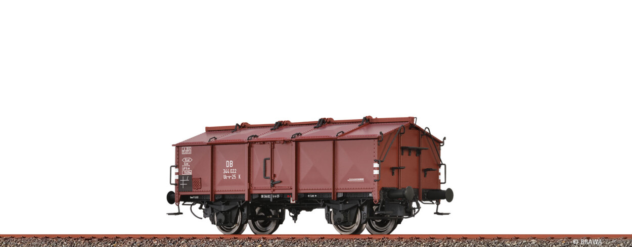 Brawa 50549  Klappdeckelwagen Uk-v-25  344 022  Ep. III DB