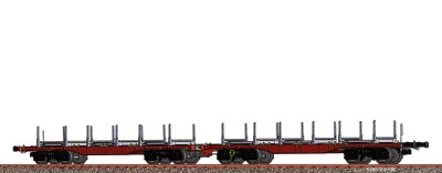 Brawa 50666  Drehgestell-Flachwagen Sggrrs  37 80 4851...