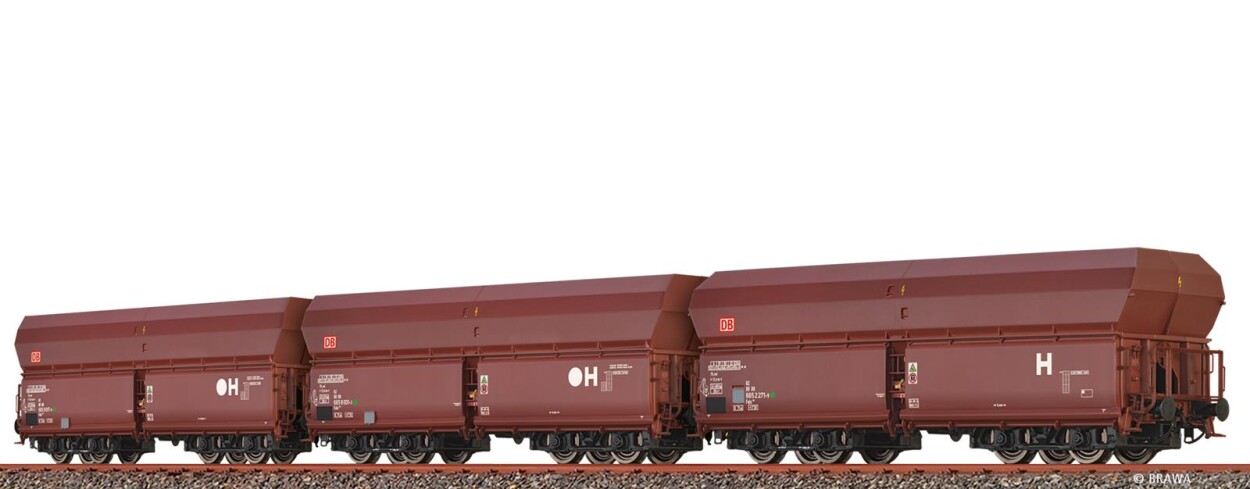 Brawa 50678  3er-Set Schüttgutwagen Fals 176 und Fals 18617-9  Ep. V DB AG