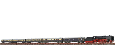Brawa 50681  6er-Set Personenzug Rheingold mit Dampflok...