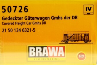 Brawa 50726  Gedeckter G&uuml;terwagen Gmhs  21 50 134...