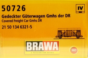 Brawa 50726  Gedeckter G&uuml;terwagen Gmhs  21 50 134 6321-5  Ep. IV DR