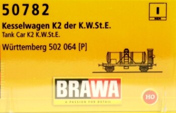 Brawa 50782  Kesselwagen Z  W&uuml;rttemberg 502 064  Ep. I K.W.St.E.