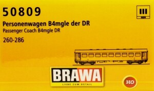 Brawa 50809  Personenwagen B4mgl  260-286  Ep. III DR