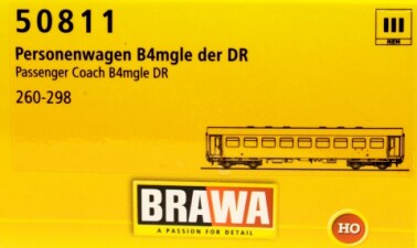 Brawa 50811  Personenwagen B4mgl  260-298  Ep. III DR