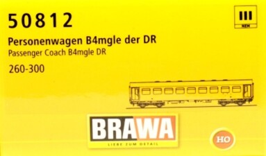 Brawa 50812  Personenwagen B4mgl  260-300  Ep. III DR