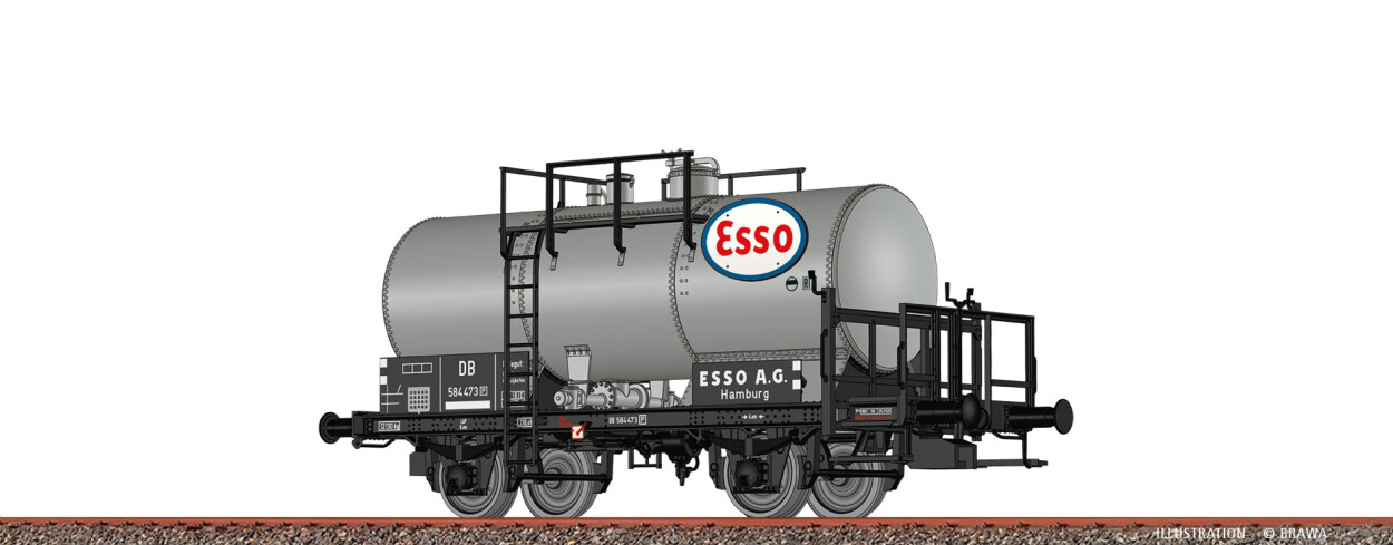 Brawa 50850  Kesselwagen Z "Esso"  584 473  Ep. III DB