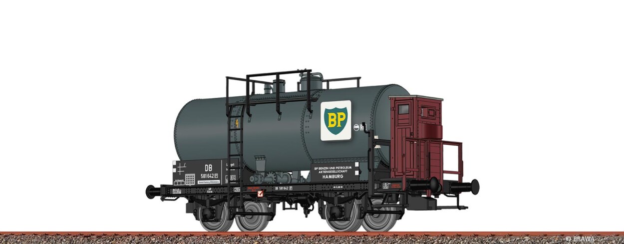 Brawa 50851  Kesselwagen Z  "BP"  581 642  Ep. III DB