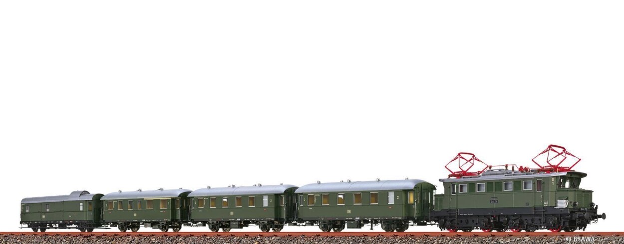 Brawa 50894  5er-Set Personenzug Höllentalbahn mit E-Lok E44  Ep. III DB