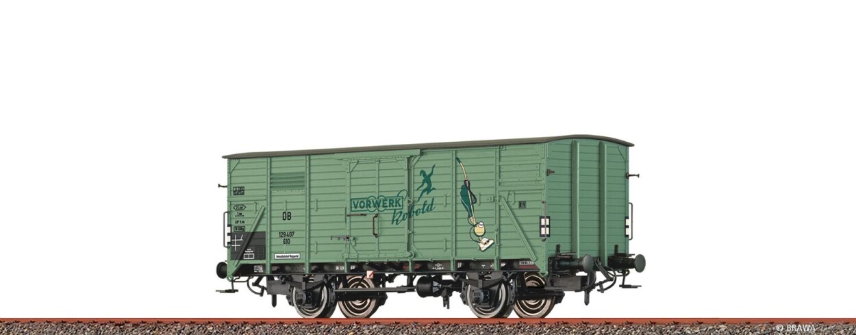 Brawa 50960  Gedeckter Güterwagen G10 "Vorwerk"  129 407  Ep. III DB
