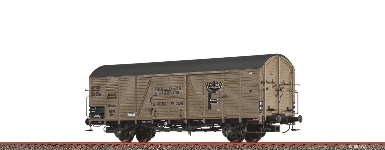 Brawa 50966  Gedeckter Güterwagen Gltr "Horch"  81576  Ep. II DRG