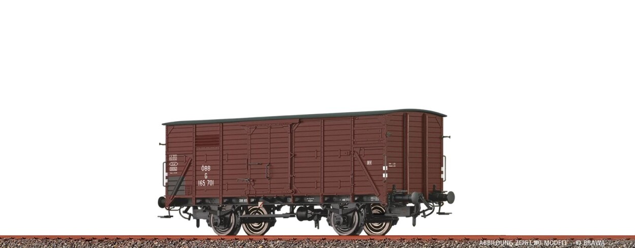 Brawa 67497  Gedeckter Güterwagen G10  165 701  Ep. III ÖBB
