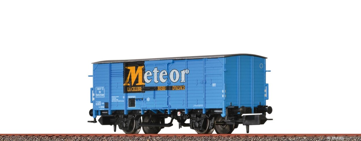 Brawa 67498  Gedeckter Güterwagen Hlf „Meteor”  505259  Ep. III SNCF