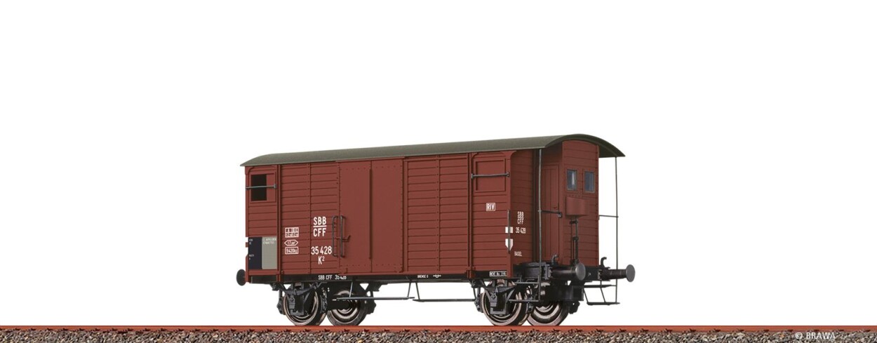 Brawa 67871  Gedeckter Güterwagen K2 35 428  Ep. III SBB