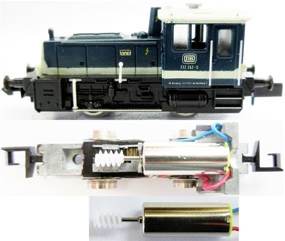 sb modellbau 1049 Motorisierungssatz für Arnold Köf III Spur N