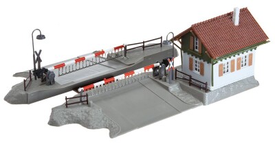 Faller 120174  Bahn&uuml;bergang mit Schrankenw&auml;rterhaus