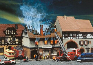 Faller 130429  Brandruine Gasthaus Zur Sonne