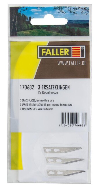 Faller 170682  3 Ersatzklingen für Bastelmesser Art. 170687