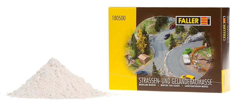 Faller 180500  Car System  Straßen- und Geländebau-Spachtelmasse weiss 500 g