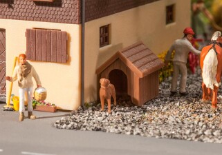 Faller 180939  Hundeh&uuml;tte mit Hund