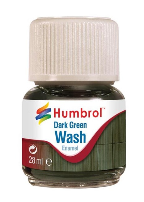 Humbrol 486203  Enamel-Wash, Dunkelgrün, 28 ml