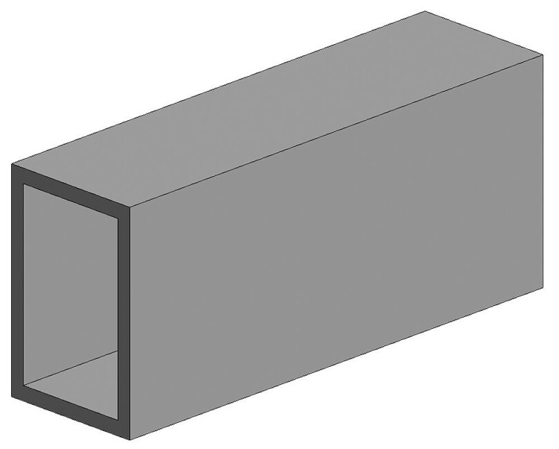 Evergreen 500257  Rechteckrohr, 350x3,2x6,3 mm,3Stück