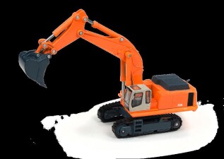 Round2 596100  Hydraulik-Bagger, orange